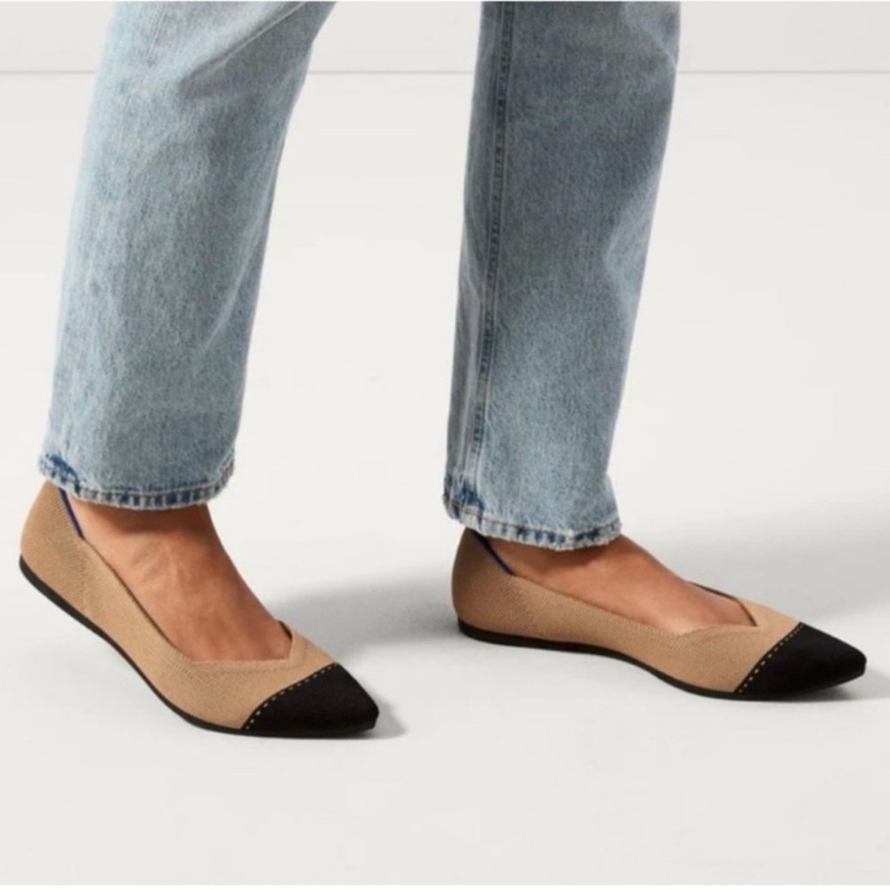 Rothy’s Camel Cap Toe Flats - Picture 2 of 15